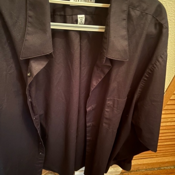 Van Heusen Other - Black Button-Up Shirt- Van Heusen Men’s long sleeve . Neck sz 18 sleeves 36/37